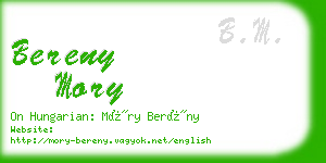 bereny mory business card